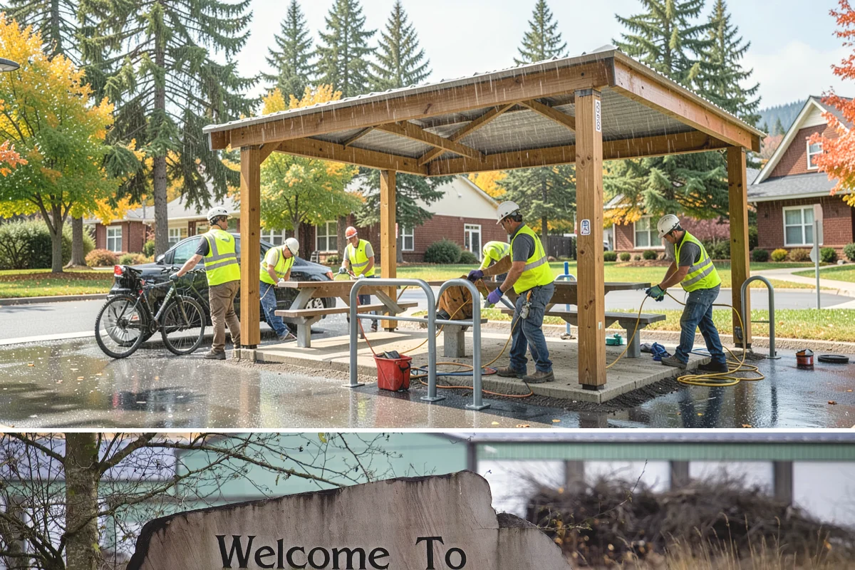 Public Restroom Renovation in Buckley, Pierce County, WA - Renovation scheduling in shoulder or off-peak seasons minimizes closure impact on public restroom demand.