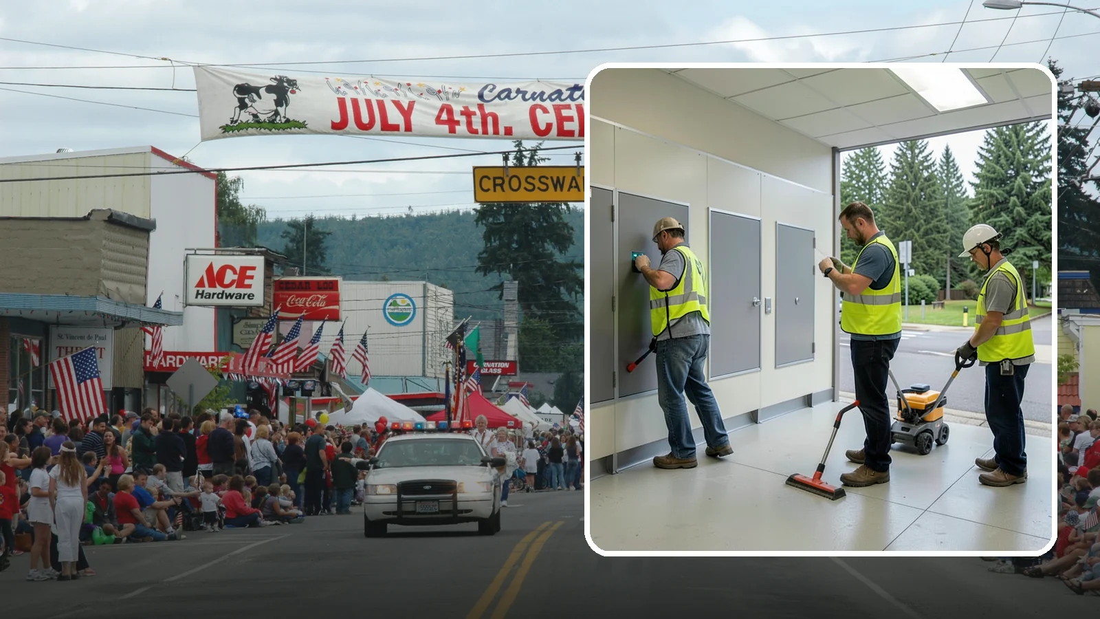 Public Restroom Renovation in Carnation, King County, WA - Modernize existing public restrooms with durable fixtures, accessibility upgrades, and improved sanitation surfaces.