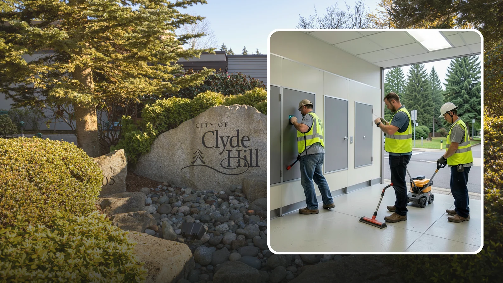Public Restroom Renovation in Clyde Hill, King County, WA - Modernize existing public restrooms with durable fixtures, accessibility upgrades, and improved sanitation surfaces.