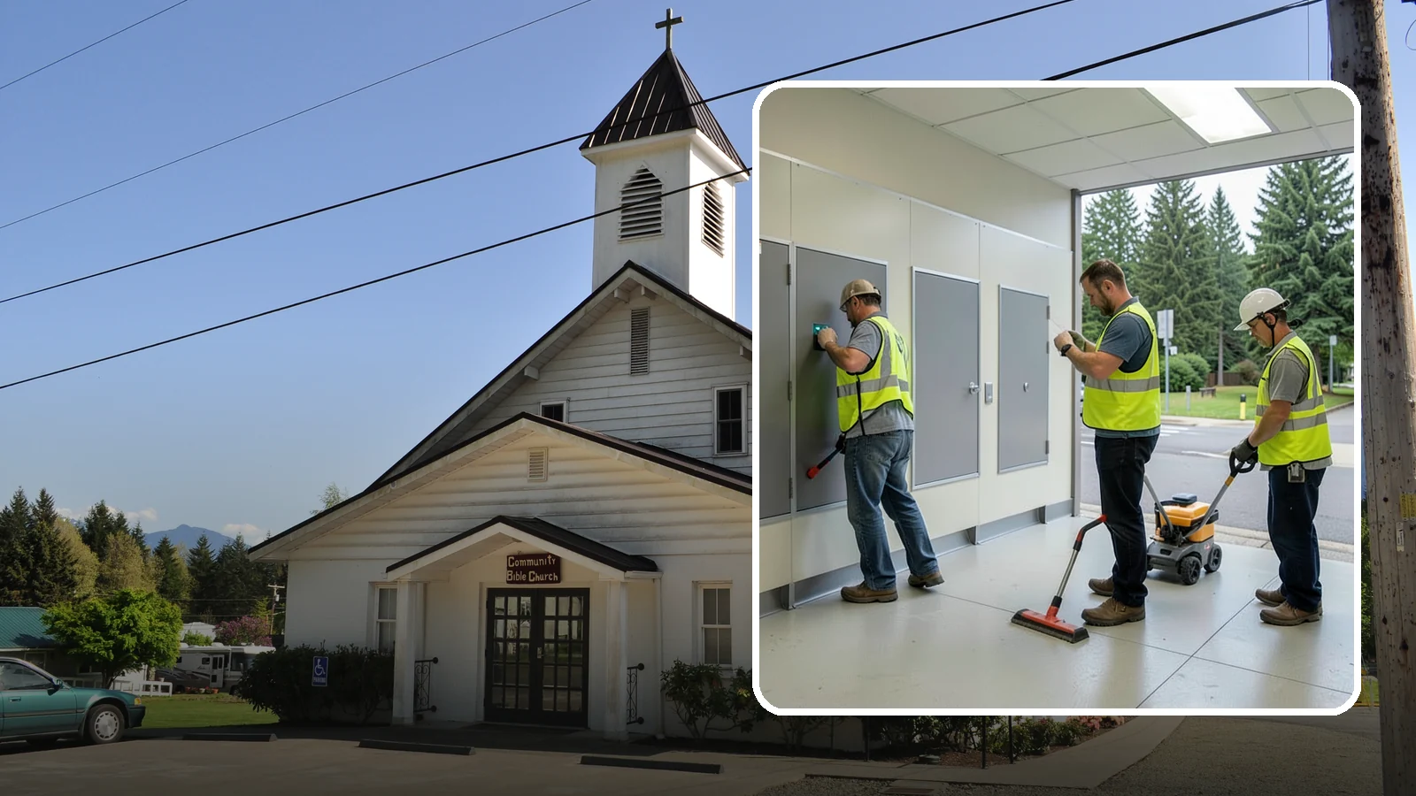 Public Restroom Renovation in Concrete, Skagit County, WA - Modernize existing public restrooms with durable fixtures, accessibility upgrades, and improved sanitation surfaces.