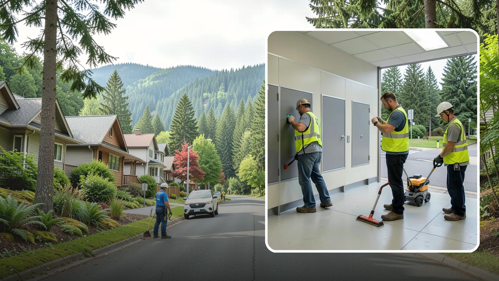 Public Restroom Renovation in Darrington, Snohomish County, WA - Modernize existing public restrooms with durable fixtures, accessibility upgrades, and improved sanitation surfaces.