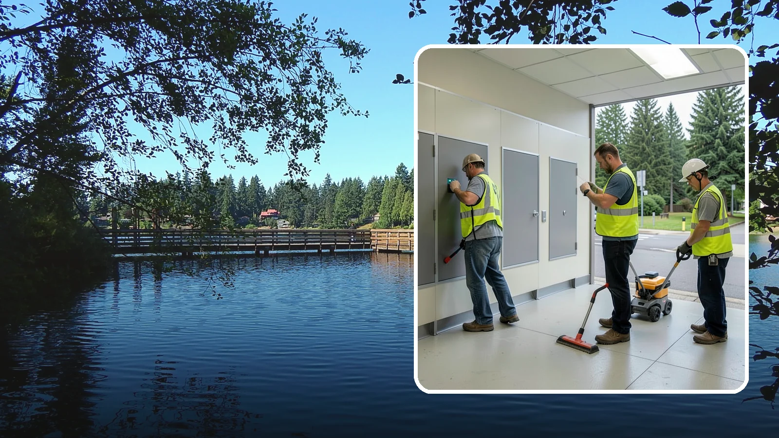 Public Restroom Renovation in Federal Way, King County, WA - Modernize existing public restrooms with durable fixtures, accessibility upgrades, and improved sanitation surfaces.