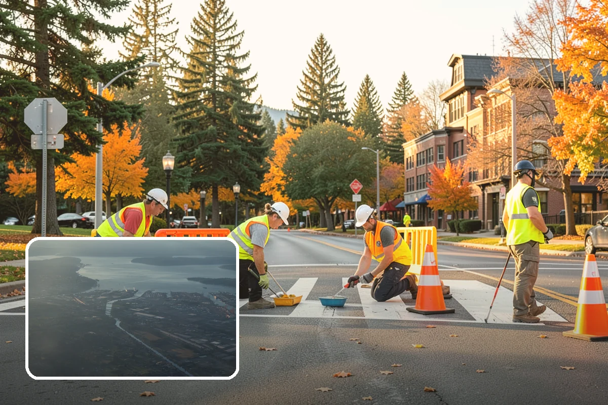 Public Restroom Renovation in Fife, Pierce County, WA - Upgrades worn restrooms to current accessibility clearances