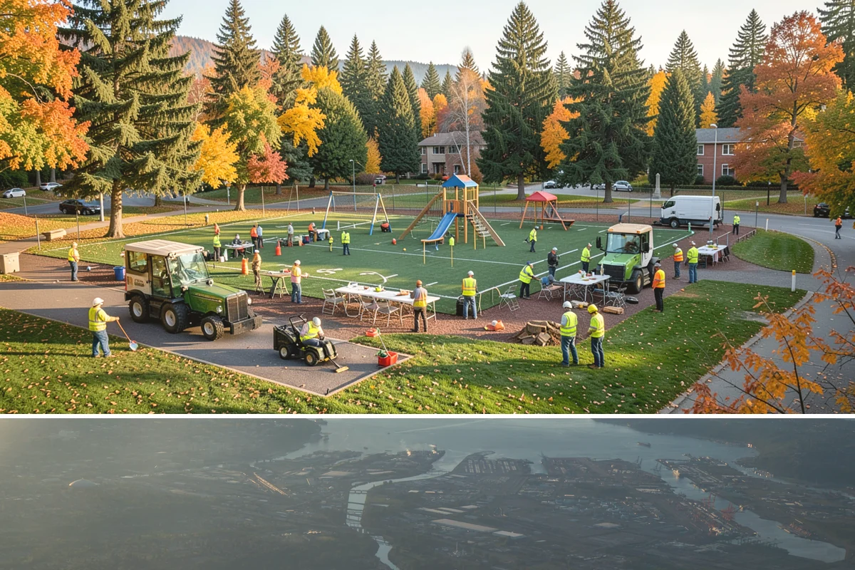 Public Restroom Renovation in Fife, Pierce County, WA - Renovation scheduling in shoulder or off-peak seasons minimizes closure impact on public restroom demand.