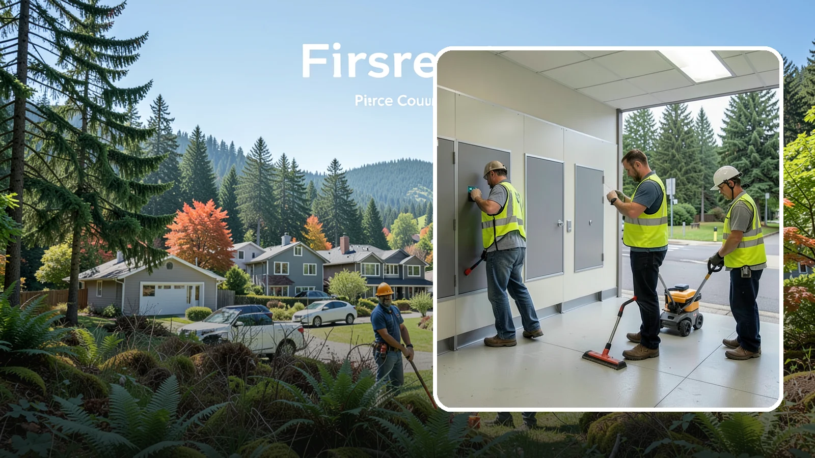 Public Restroom Renovation in Fircrest, Pierce County, WA - Modernize existing public restrooms with durable fixtures, accessibility upgrades, and improved sanitation surfaces.