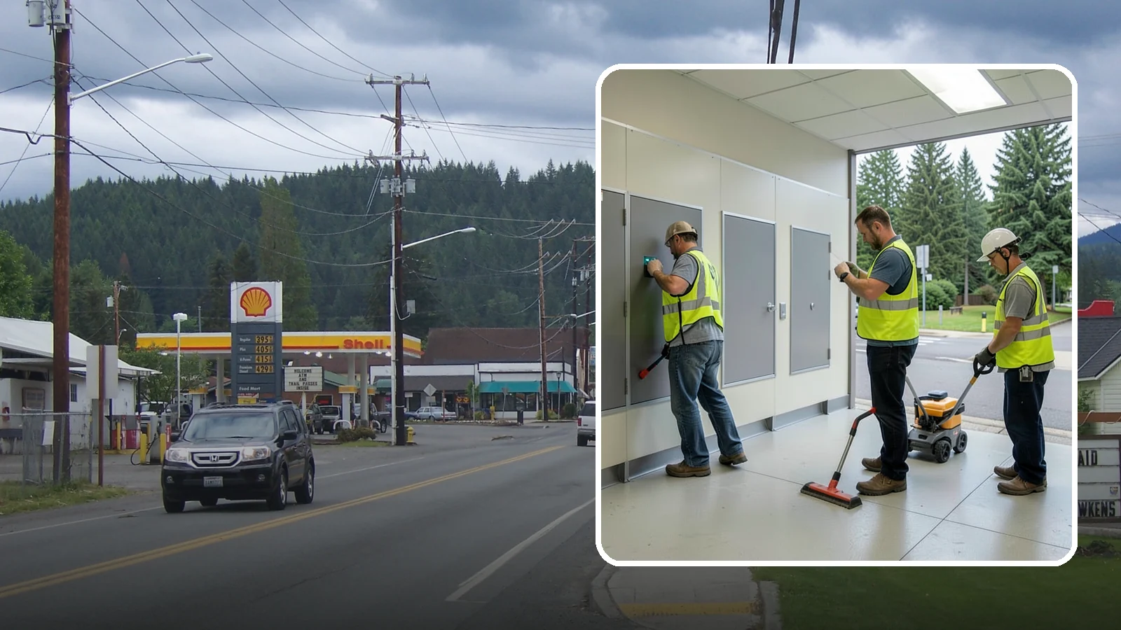 Public Restroom Renovation in Granite Falls, Snohomish County, WA - Modernize existing public restrooms with durable fixtures, accessibility upgrades, and improved sanitation surfaces.