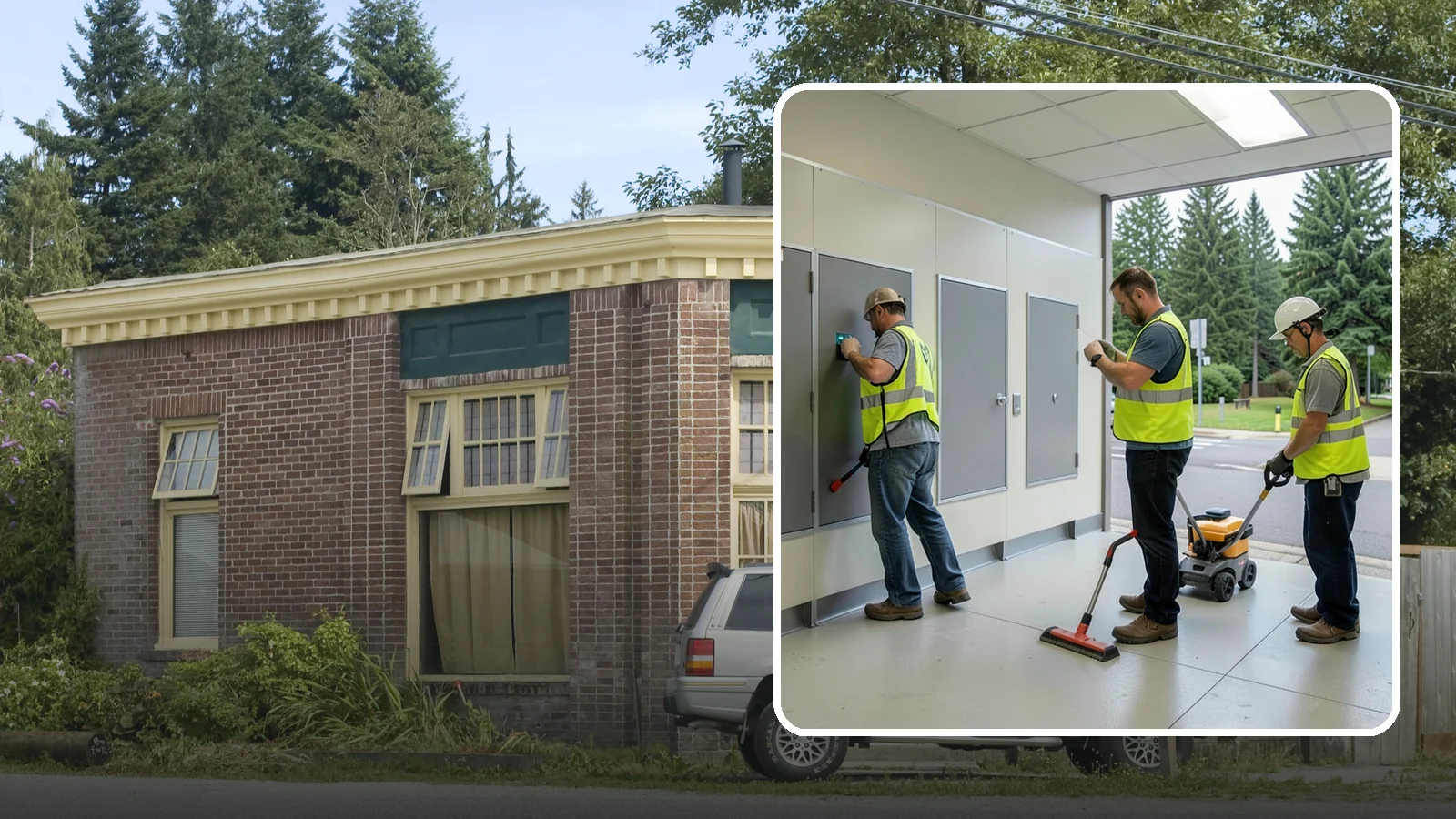Public Restroom Renovation in Hamilton, Skagit County, WA - Modernize existing public restrooms with durable fixtures, accessibility upgrades, and improved sanitation surfaces.