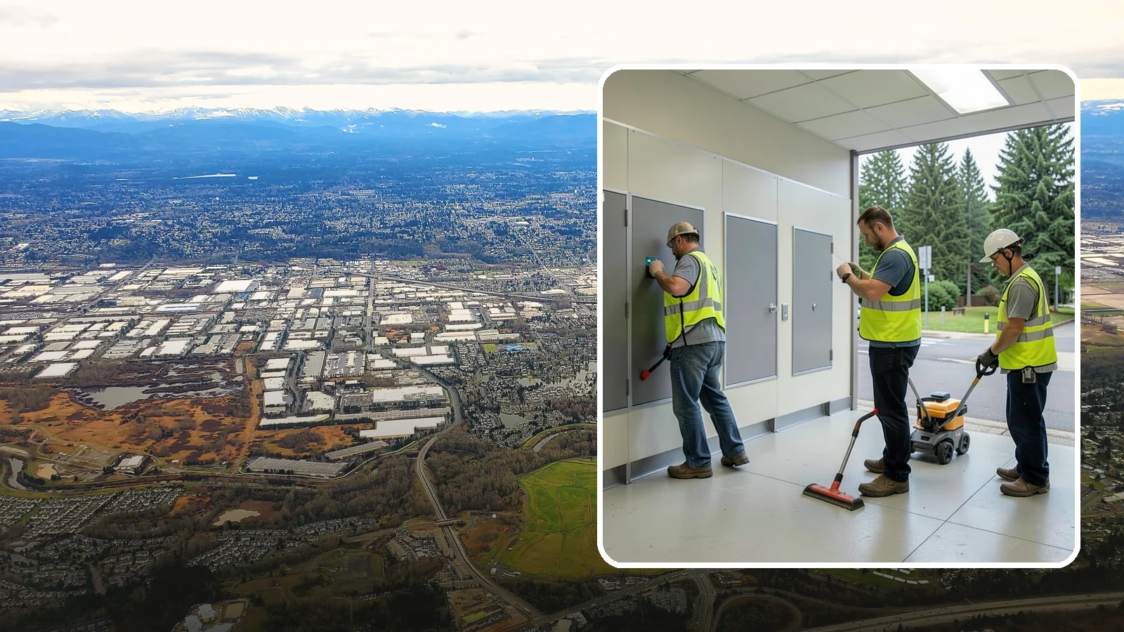 Public Restroom Renovation in Kent, King County, WA - Modernize existing public restrooms with durable fixtures, accessibility upgrades, and improved sanitation surfaces.
