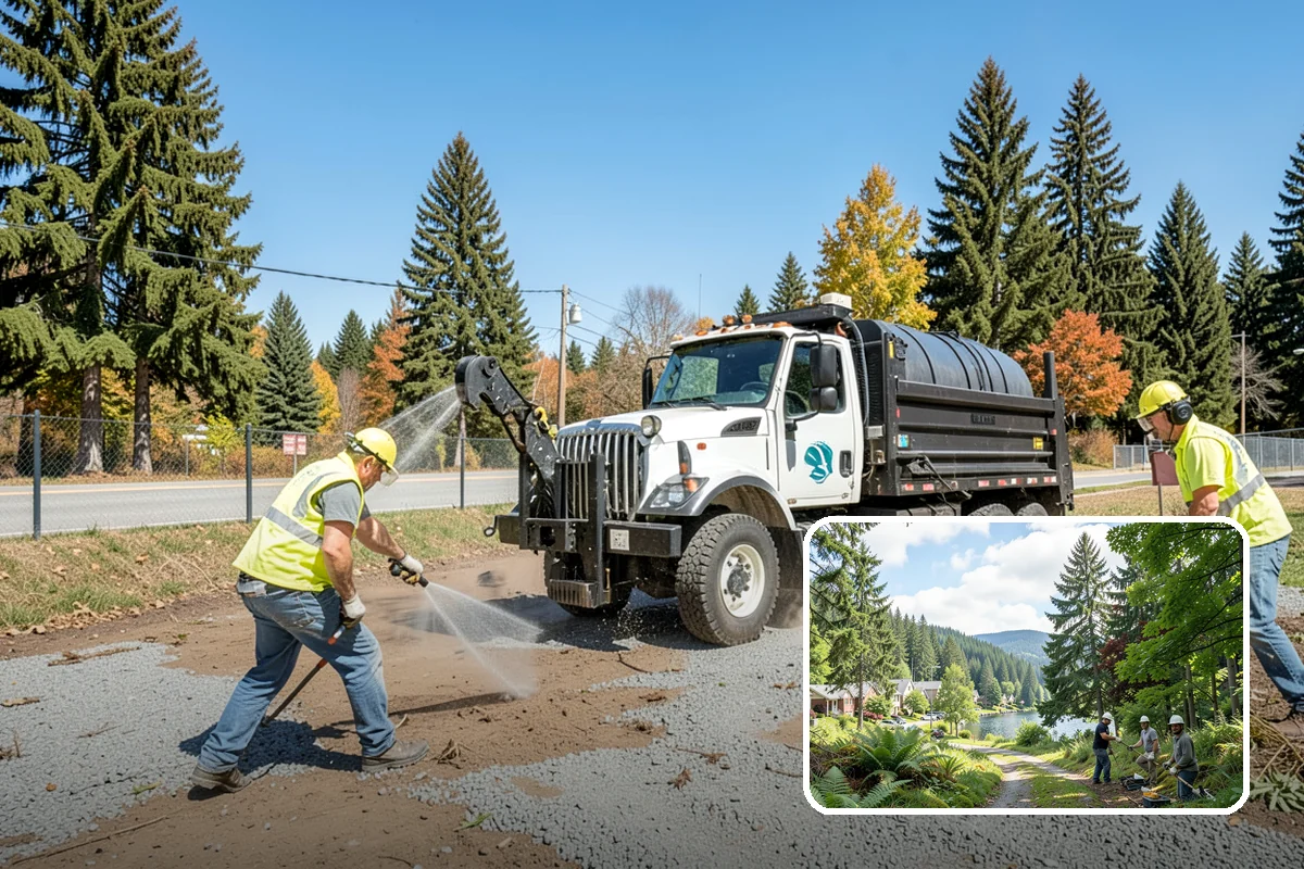 Public Restroom Renovation in Lake Forest Park, King County, WA - Upgrades worn restrooms to current accessibility clearances