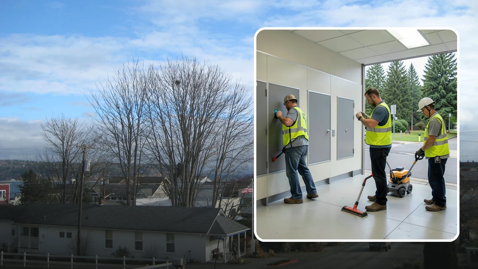 Public Restroom Renovation in Langley, Island County, WA - Modernize existing public restrooms with durable fixtures, accessibility upgrades, and improved sanitation surfaces.