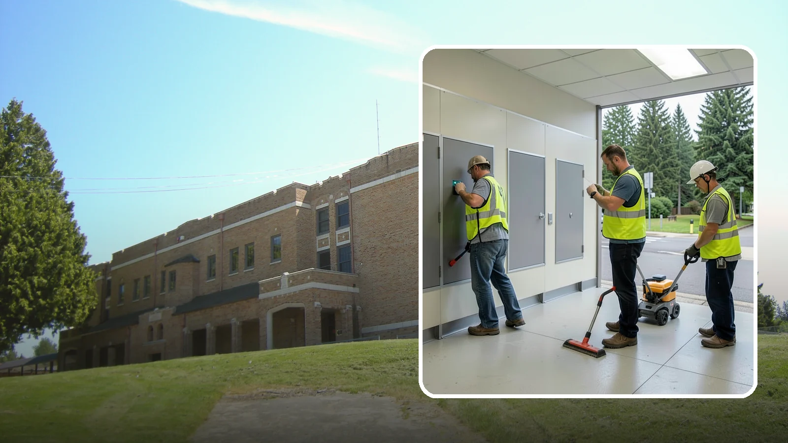Public Restroom Renovation in Maple Valley, King County, WA - Modernize existing public restrooms with durable fixtures, accessibility upgrades, and improved sanitation surfaces.