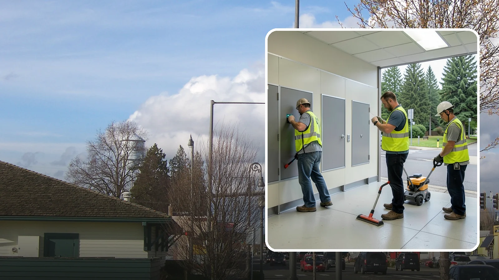 Public Restroom Renovation in Marysville, Snohomish County, WA - Modernize existing public restrooms with durable fixtures, accessibility upgrades, and improved sanitation surfaces.