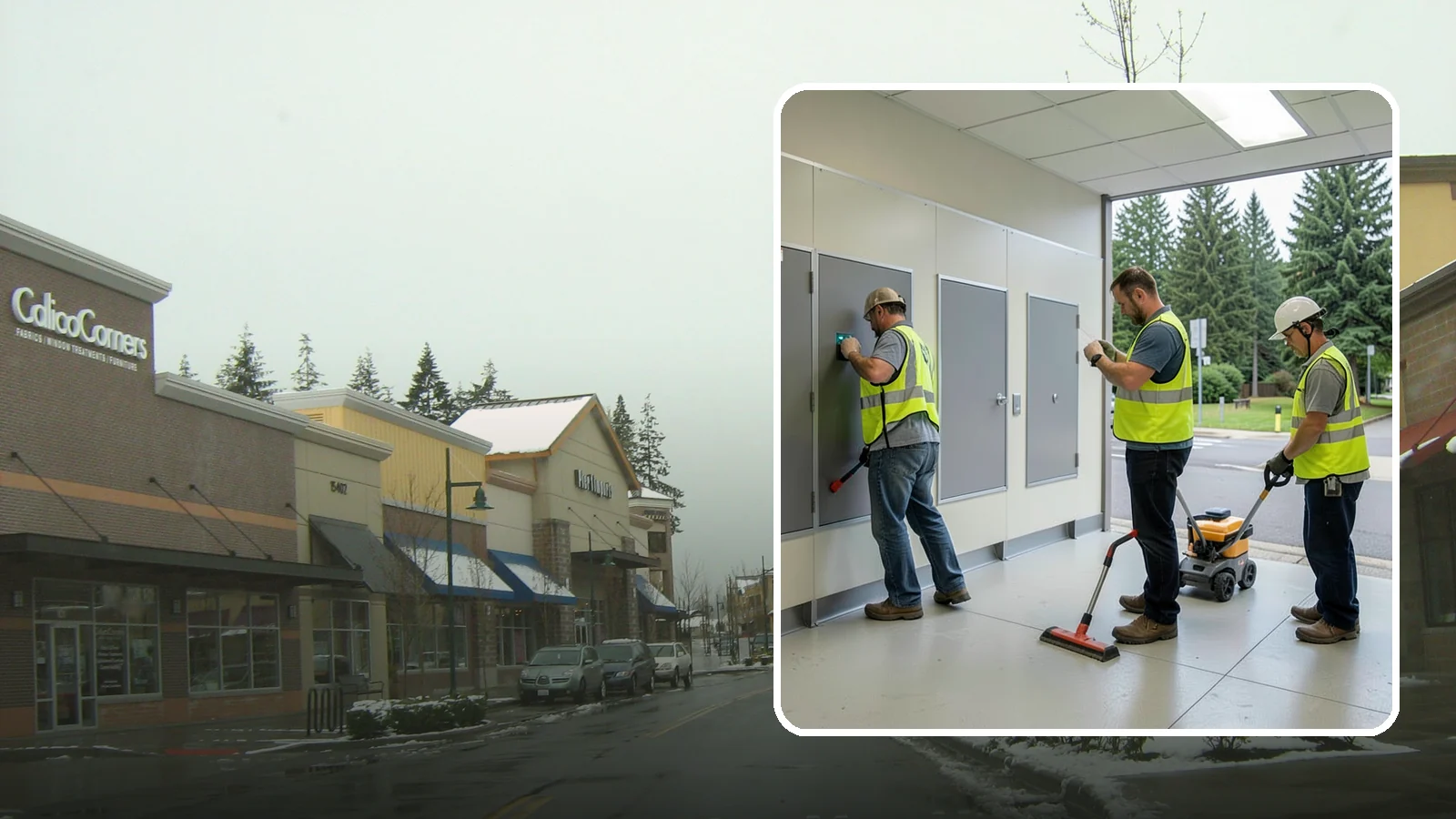 Public Restroom Renovation in Mill Creek, Snohomish County, WA - Modernize existing public restrooms with durable fixtures, accessibility upgrades, and improved sanitation surfaces.