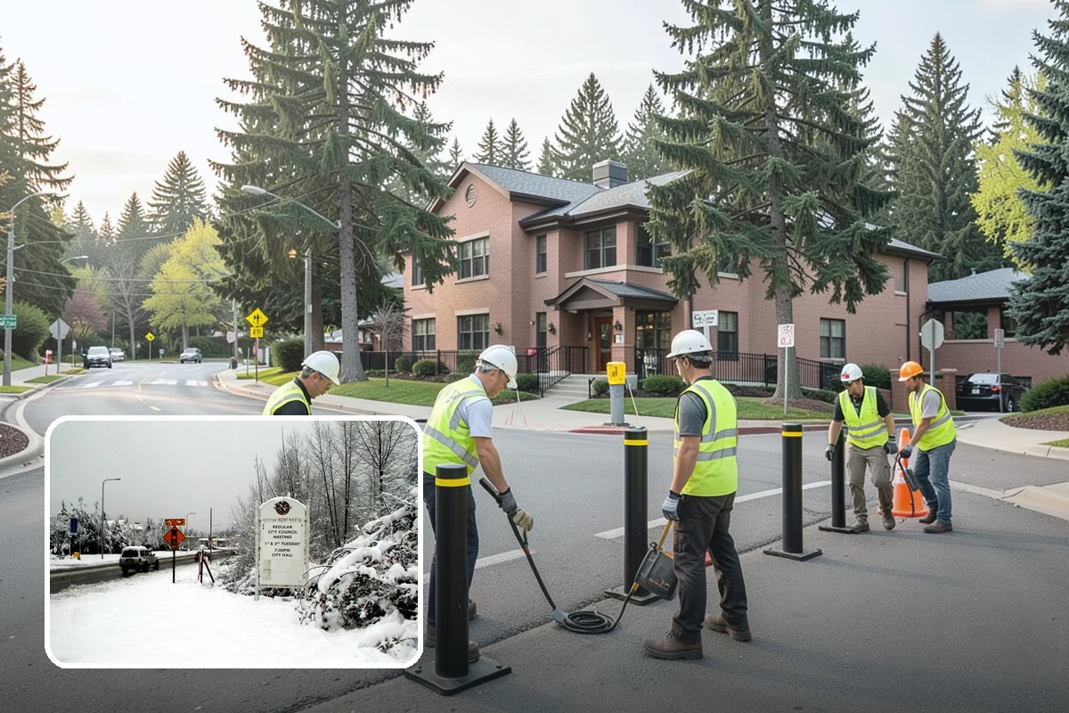 Public Restroom Renovation in Newcastle, King County, WA - Upgrades worn restrooms to current accessibility clearances