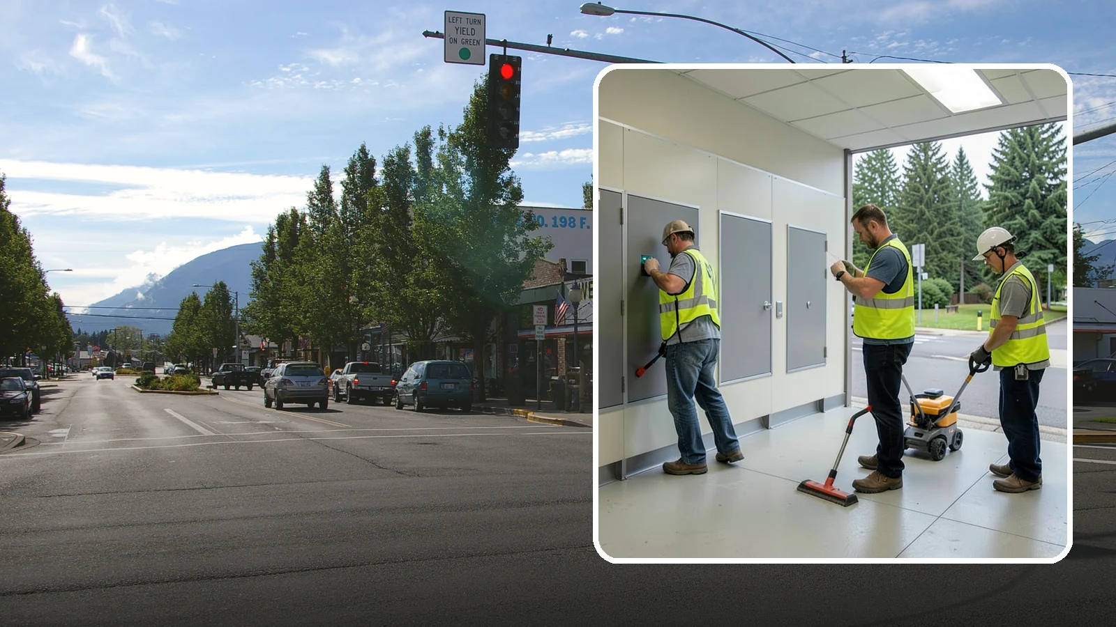 Public Restroom Renovation in North Bend, King County, WA - Modernize existing public restrooms with durable fixtures, accessibility upgrades, and improved sanitation surfaces.