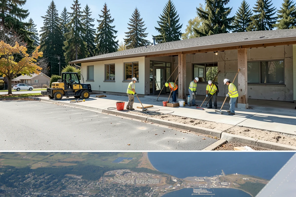 Public Restroom Renovation in Oak Harbor, Island County, WA - Renovation scheduling in shoulder or off-peak seasons minimizes closure impact on public restroom demand.