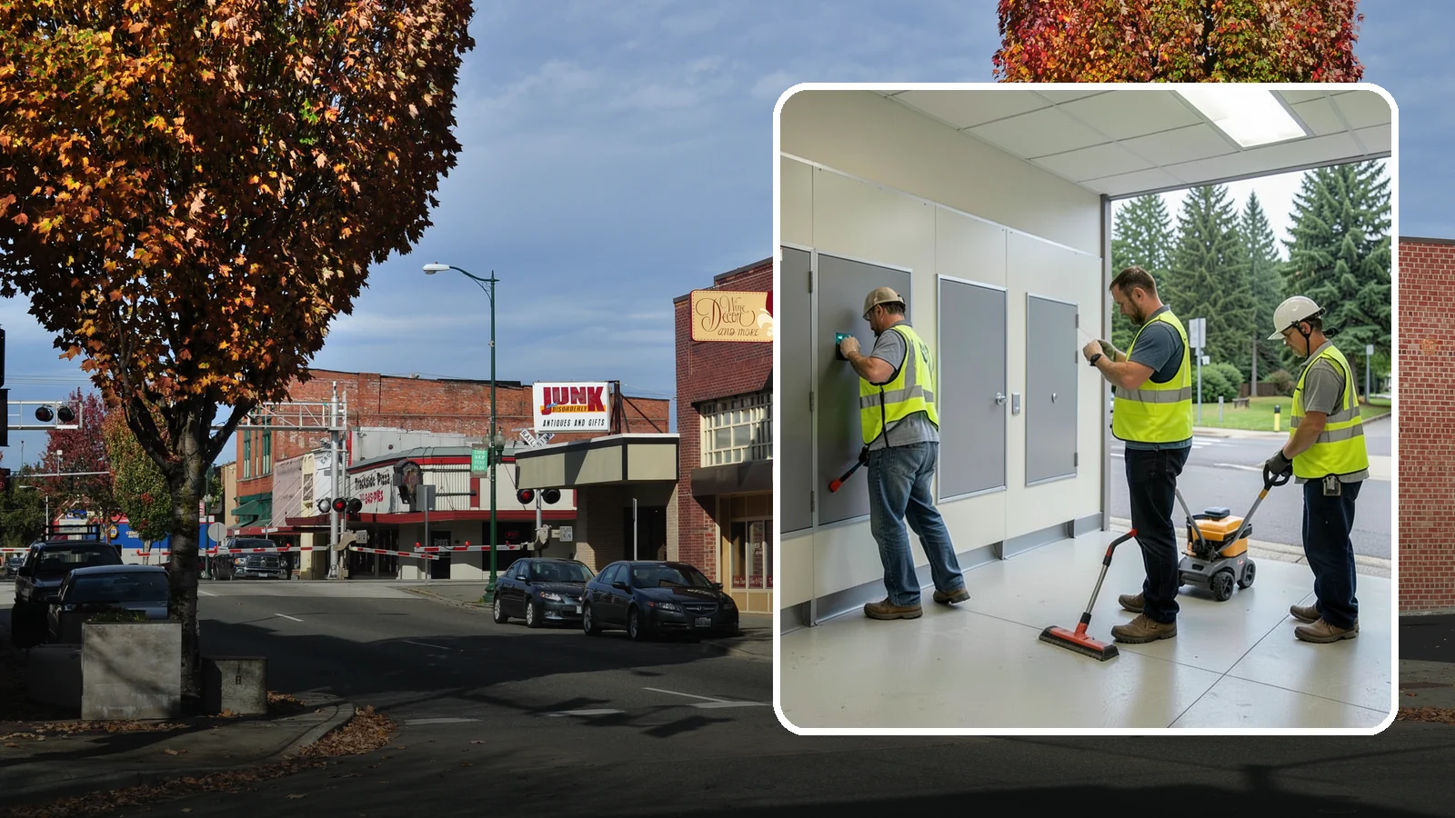 Public Restroom Renovation in Puyallup, Pierce County, WA - Modernize existing public restrooms with durable fixtures, accessibility upgrades, and improved sanitation surfaces.