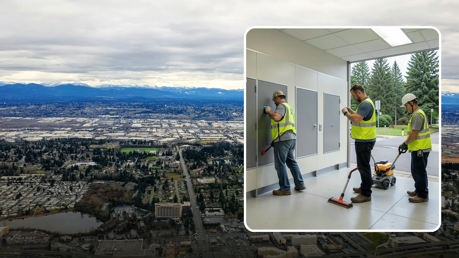 Public Restroom Renovation in SeaTac, King County, WA - Modernize existing public restrooms with durable fixtures, accessibility upgrades, and improved sanitation surfaces.
