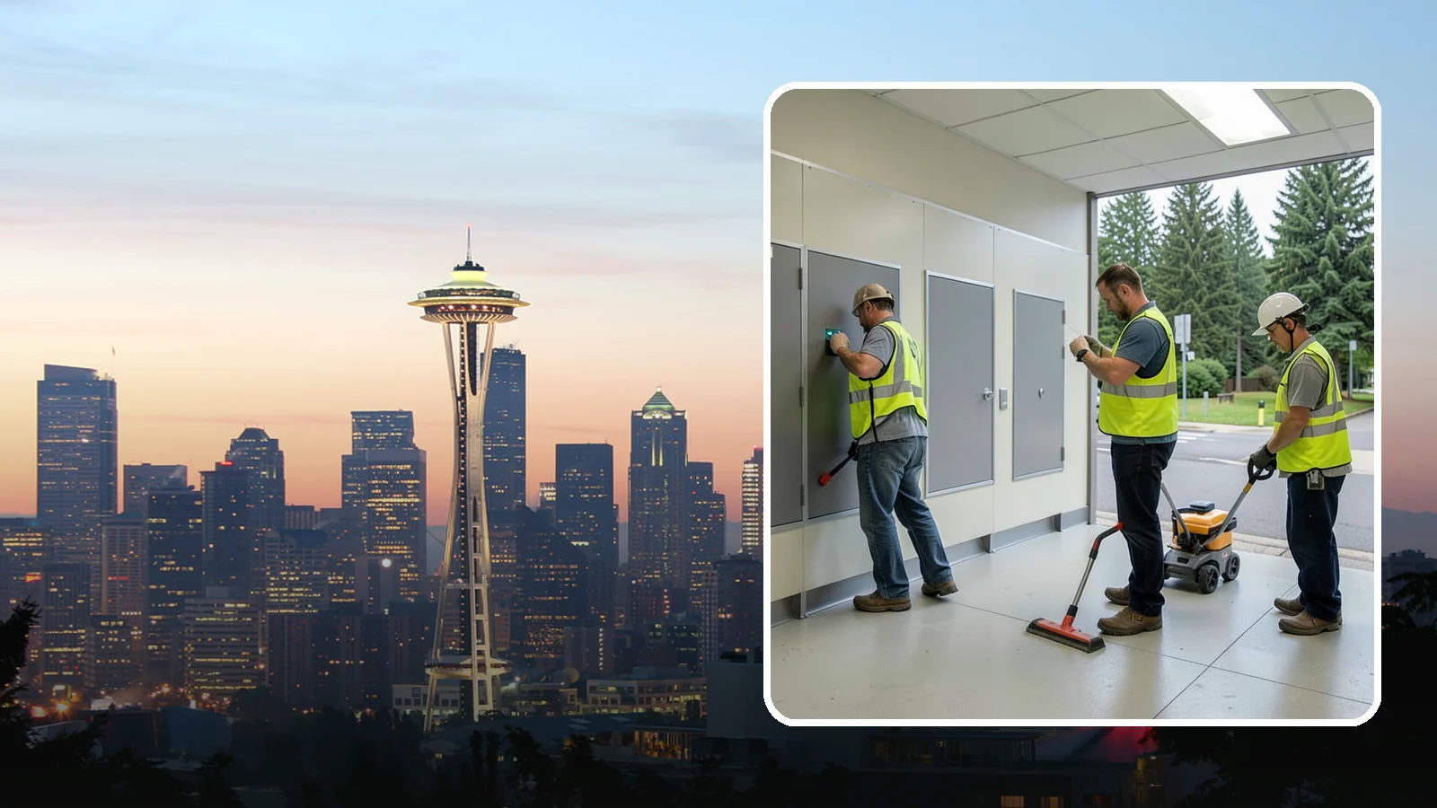 Public Restroom Renovation in Seattle, King County, WA - Modernize existing public restrooms with durable fixtures, accessibility upgrades, and improved sanitation surfaces.
