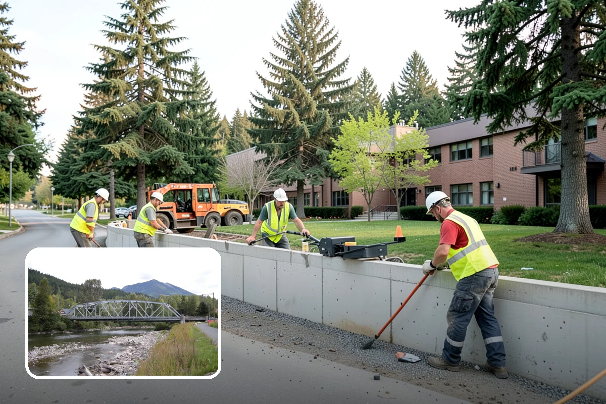 Public Restroom Renovation in Skykomish, King County, WA - Upgrades worn restrooms to current accessibility clearances