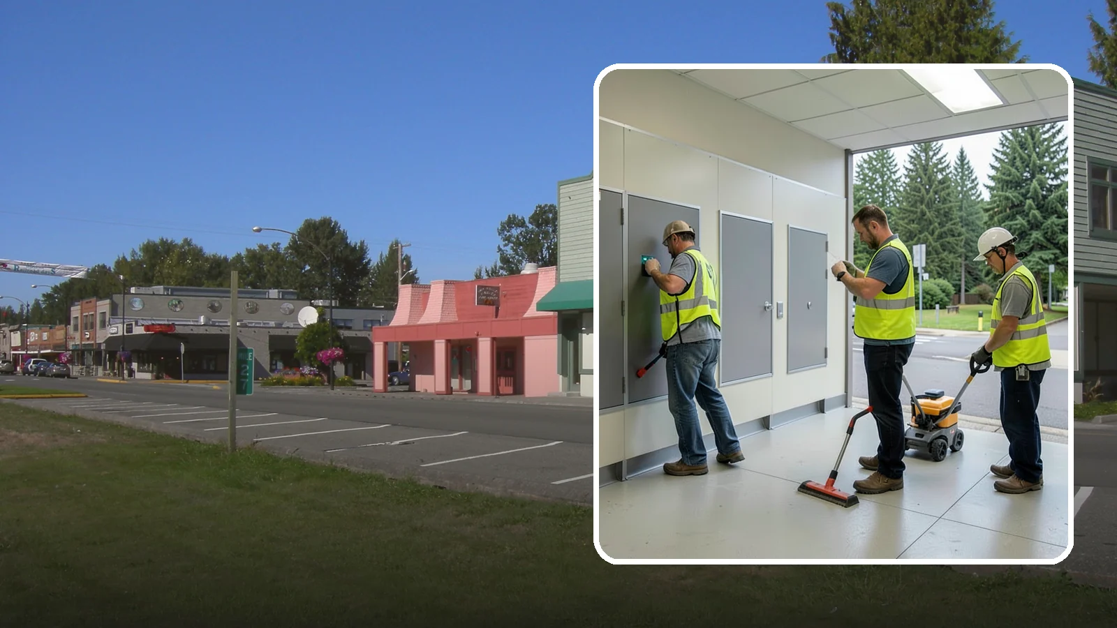 Public Restroom Renovation in Snoqualmie, King County, WA - Modernize existing public restrooms with durable fixtures, accessibility upgrades, and improved sanitation surfaces.