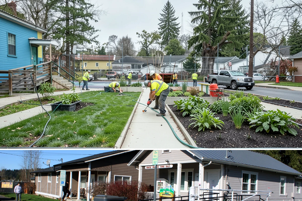 Public Restroom Renovation in South Prairie, Pierce County, WA - Renovation scheduling in shoulder or off-peak seasons minimizes closure impact on public restroom demand.