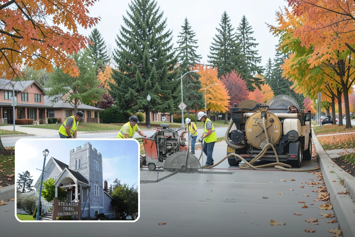 Public Restroom Renovation in Steilacoom, Pierce County, WA - Upgrades worn restrooms to current accessibility clearances
