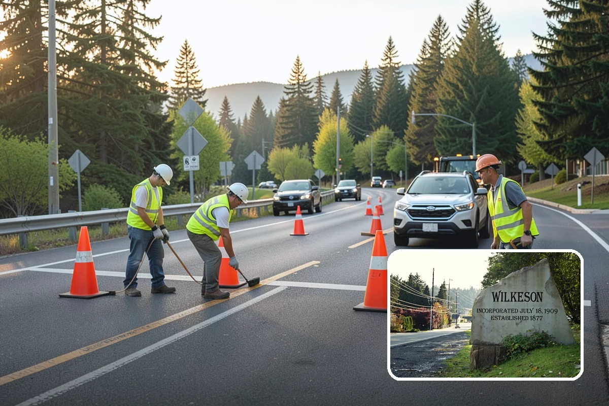 Public Restroom Renovation in Wilkeson, Pierce County, WA - Upgrades worn restrooms to current accessibility clearances