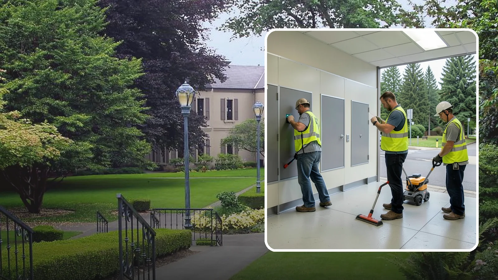 Public Restroom Renovation in Woodinville, King County, WA - Modernize existing public restrooms with durable fixtures, accessibility upgrades, and improved sanitation surfaces.