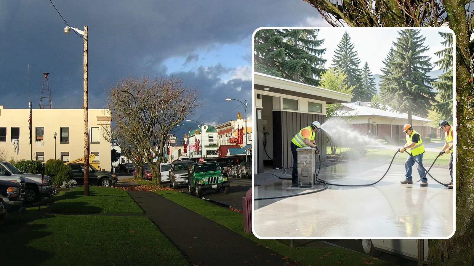 Public Restroom Washing in Arlington, Snohomish County, WA - Deep-clean and sanitize public park and facility restrooms with pressure washing and disinfection.