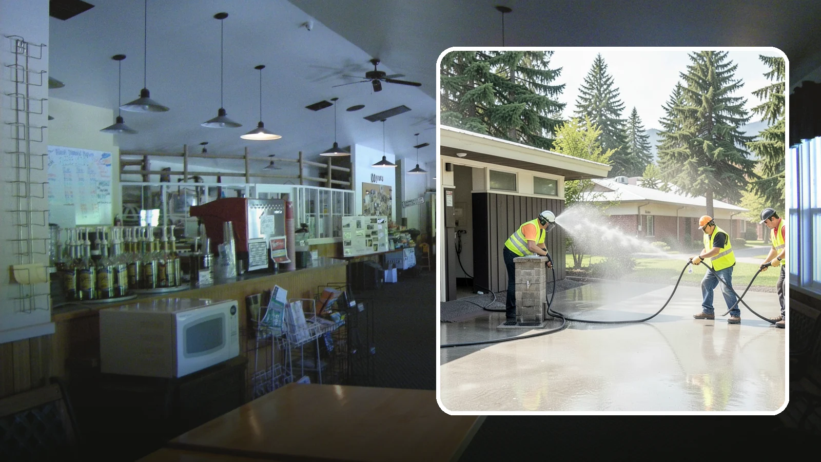 Public Restroom Washing in Black Diamond, King County, WA - Deep-clean and sanitize public park and facility restrooms with pressure washing and disinfection.