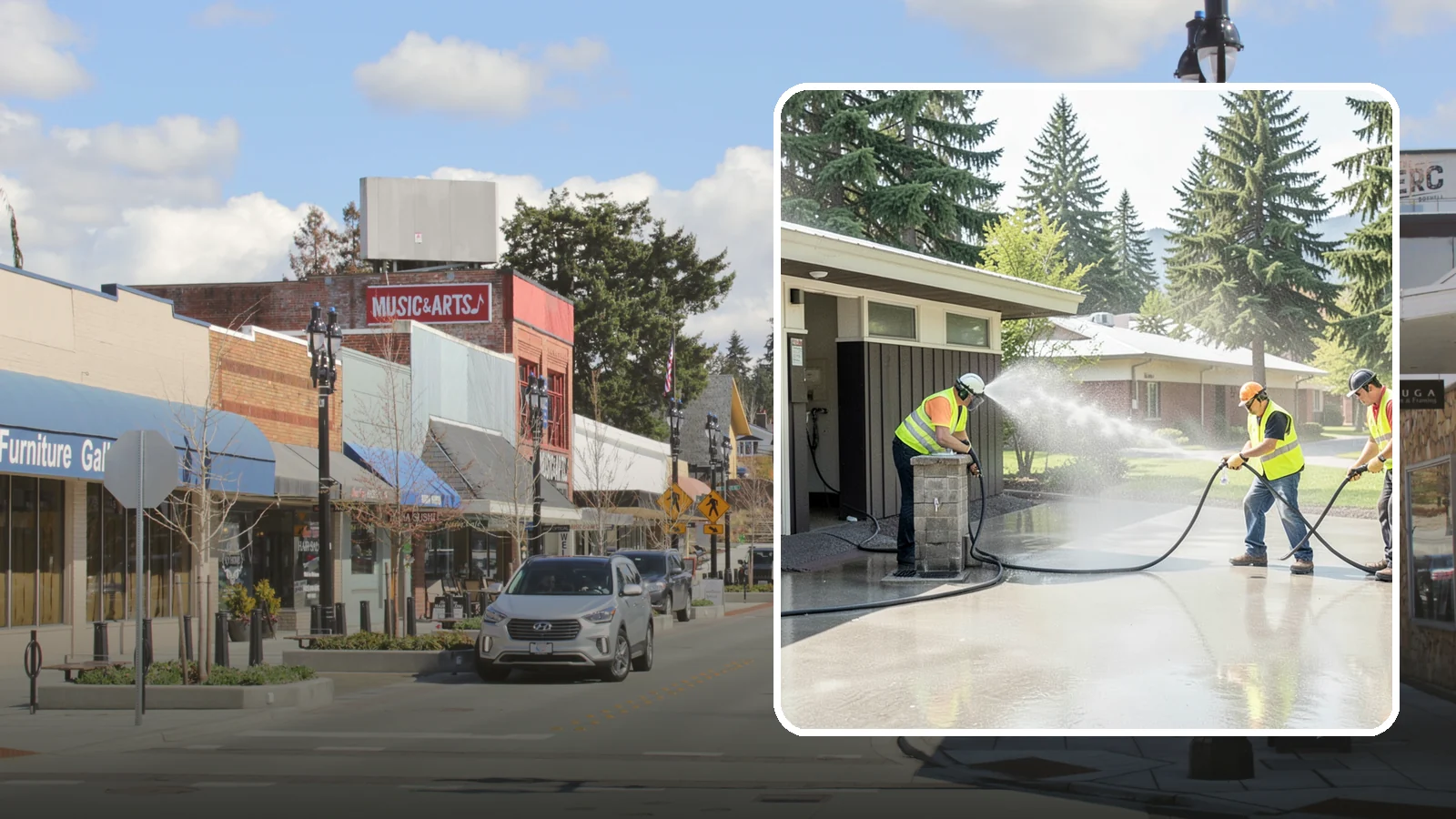 Public Restroom Washing in Bothell, King County, WA - Deep-clean and sanitize public park and facility restrooms with pressure washing and disinfection.