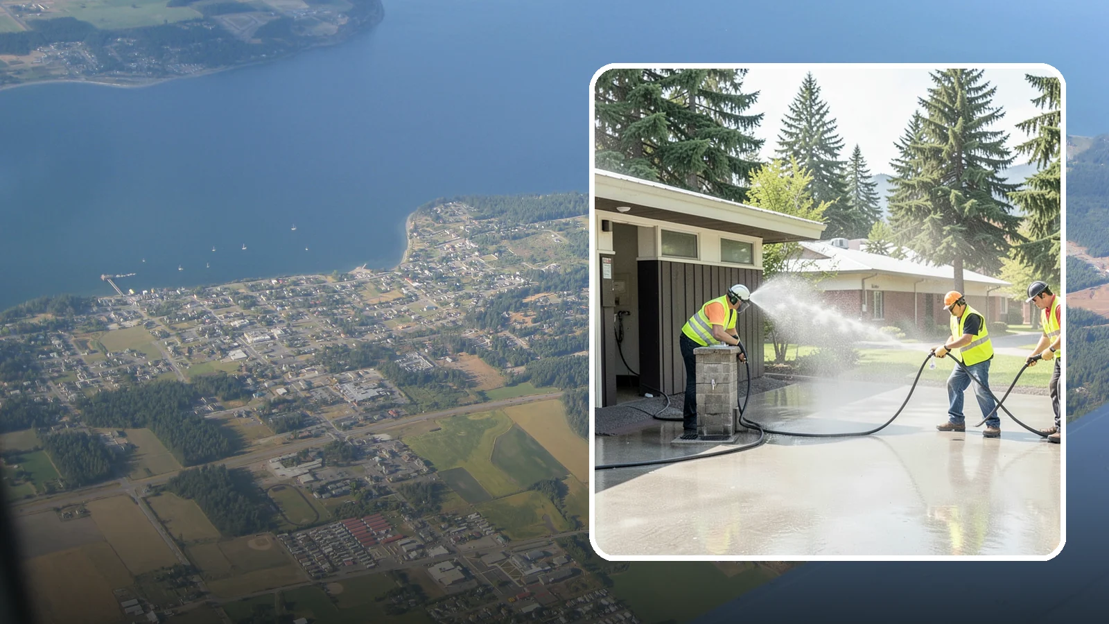Public Restroom Washing in Coupeville, Island County, WA - Deep-clean and sanitize public park and facility restrooms with pressure washing and disinfection.