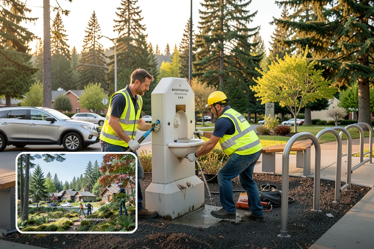 Public Restroom Washing in Edgewood, Pierce County, WA - Controls bacteria and odor beyond routine custodial cleaning