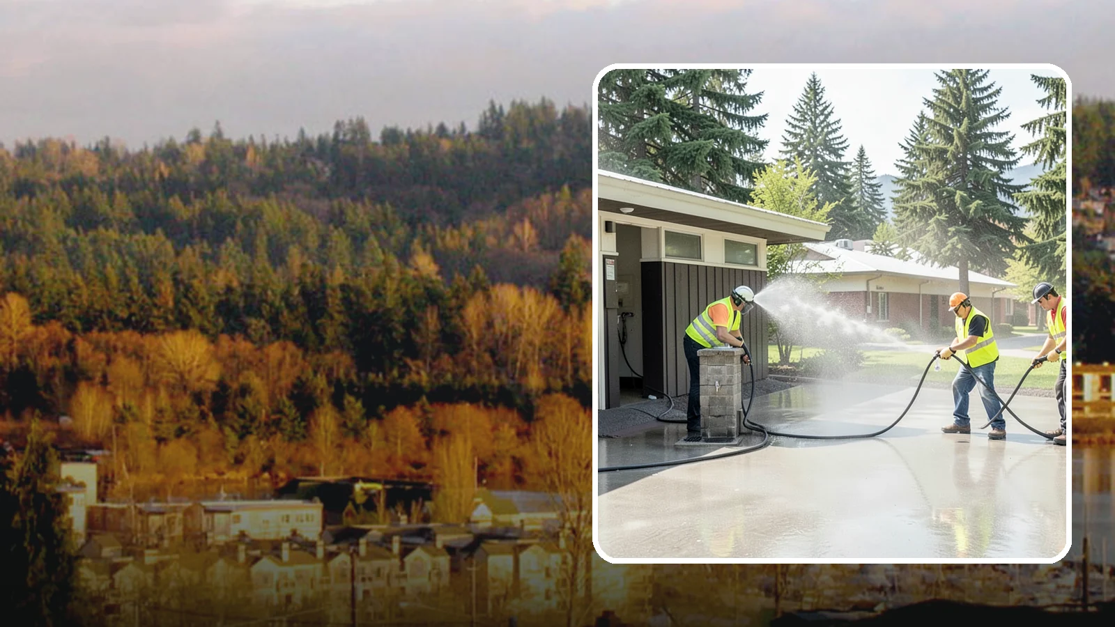 Public Restroom Washing in Kenmore, King County, WA - Deep-clean and sanitize public park and facility restrooms with pressure washing and disinfection.