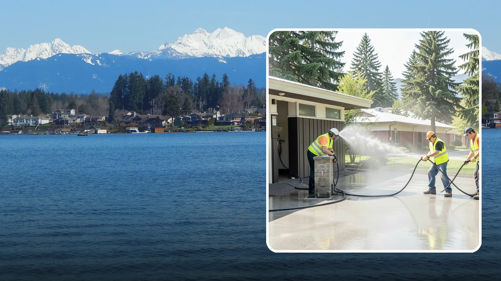 Public Restroom Washing in Lake Stevens, Snohomish County, WA - Deep-clean and sanitize public park and facility restrooms with pressure washing and disinfection.