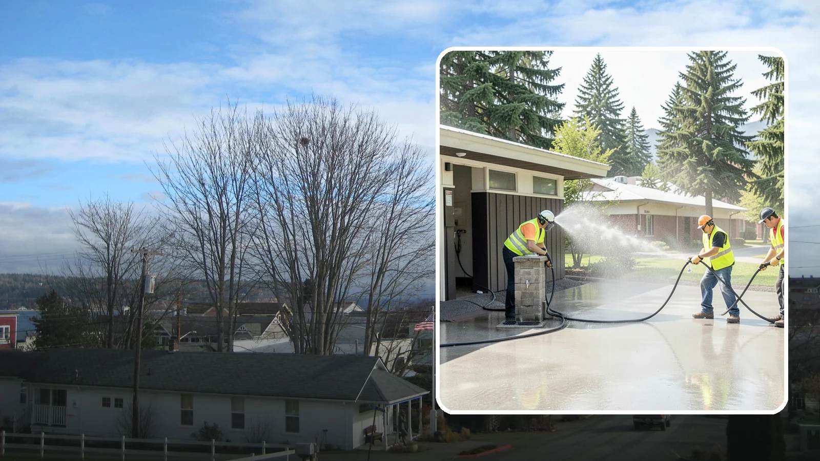 Public Restroom Washing in Langley, Island County, WA - Deep-clean and sanitize public park and facility restrooms with pressure washing and disinfection.