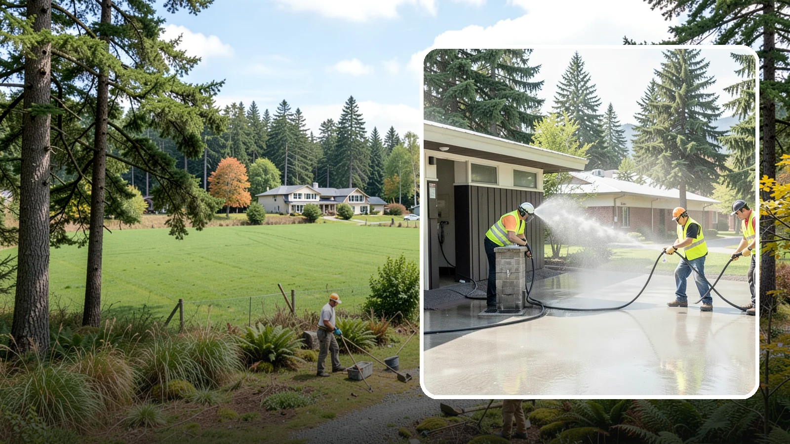 Public Restroom Washing in Lyman, Skagit County, WA - Deep-clean and sanitize public park and facility restrooms with pressure washing and disinfection.