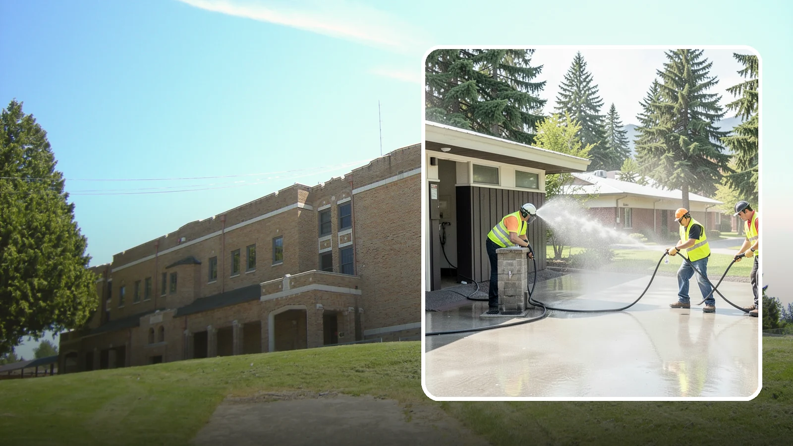 Public Restroom Washing in Maple Valley, King County, WA - Deep-clean and sanitize public park and facility restrooms with pressure washing and disinfection.