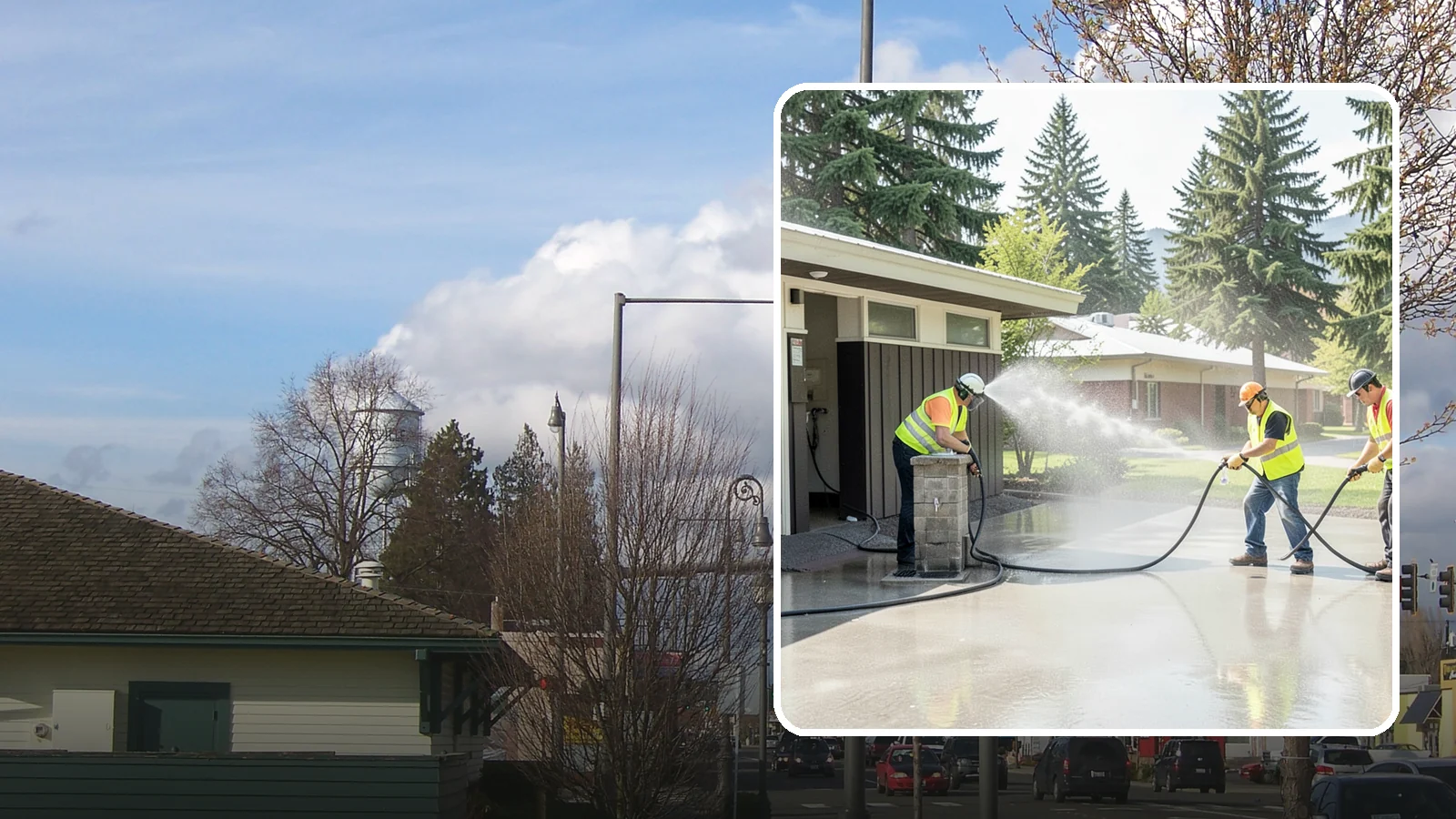 Public Restroom Washing in Marysville, Snohomish County, WA - Deep-clean and sanitize public park and facility restrooms with pressure washing and disinfection.