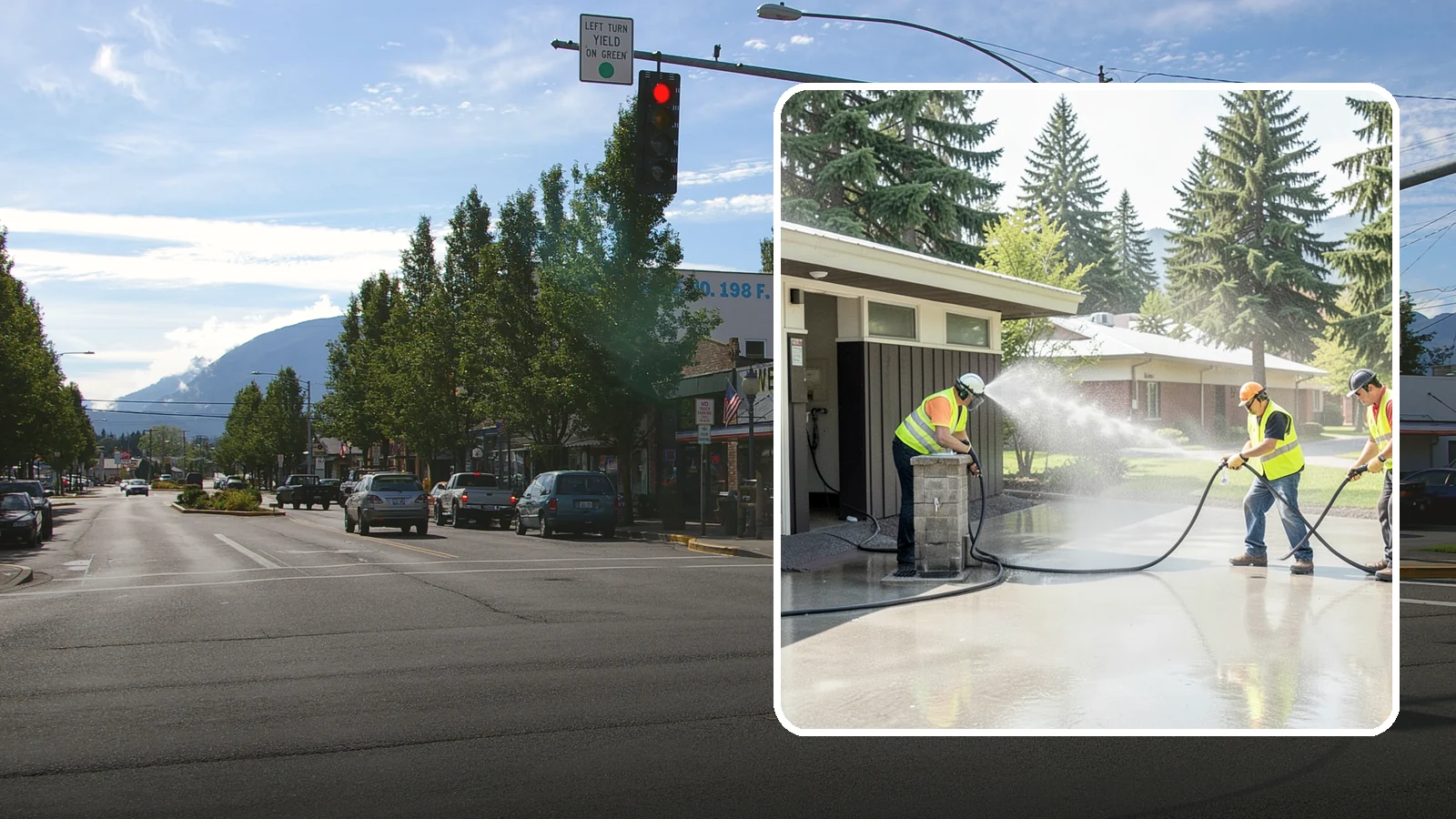 Public Restroom Washing in North Bend, King County, WA - Deep-clean and sanitize public park and facility restrooms with pressure washing and disinfection.