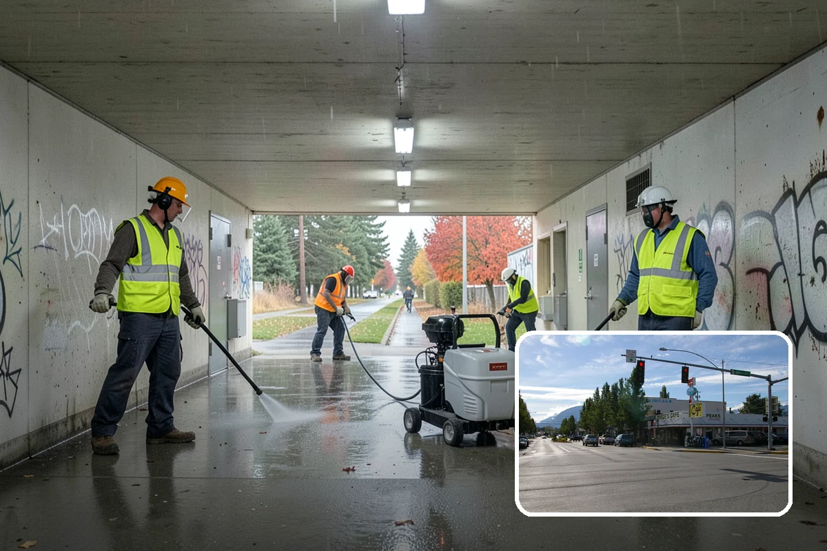 Public Restroom Washing in North Bend, King County, WA - Controls bacteria and odor beyond routine custodial cleaning