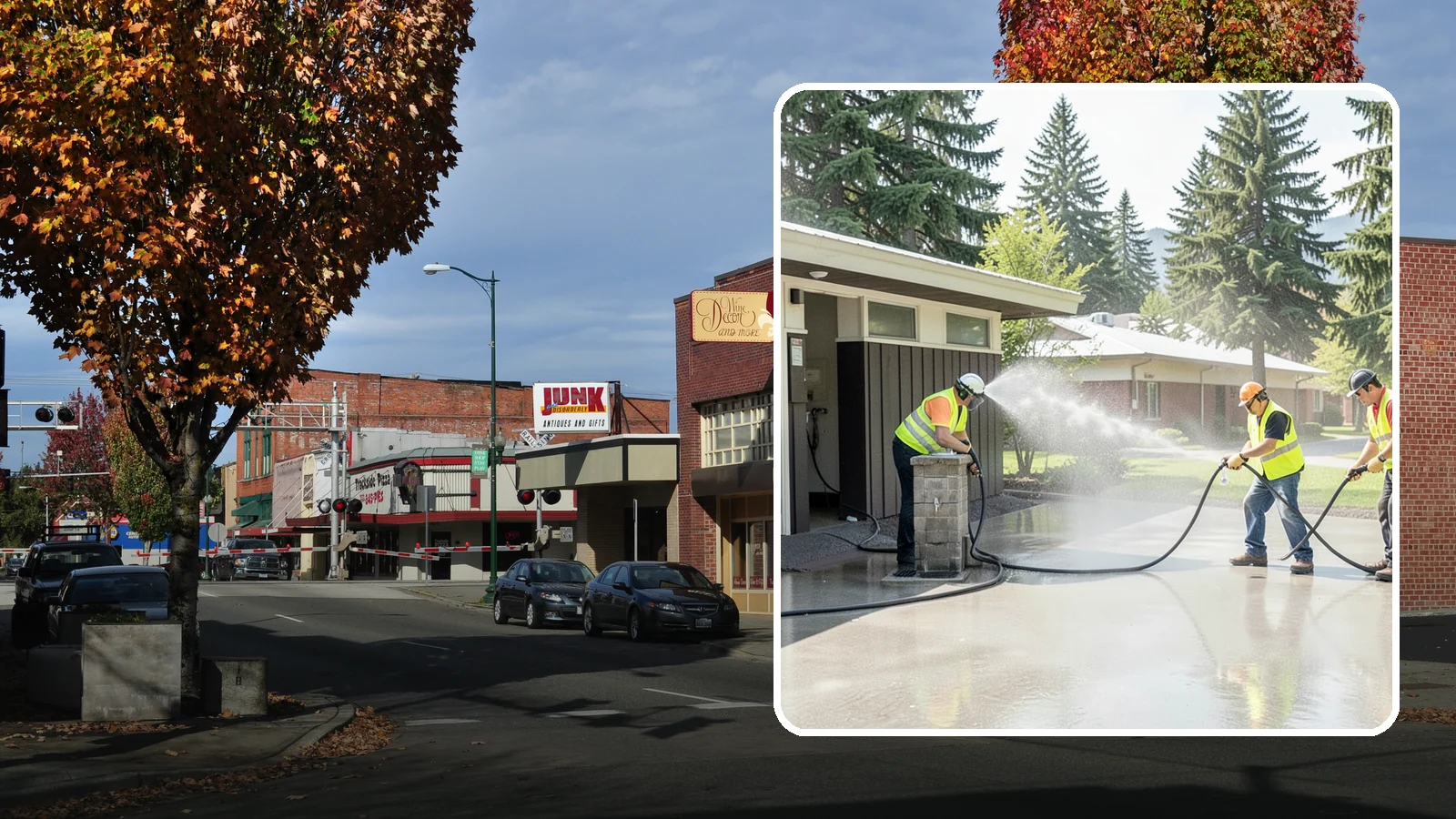 Public Restroom Washing in Puyallup, Pierce County, WA - Deep-clean and sanitize public park and facility restrooms with pressure washing and disinfection.