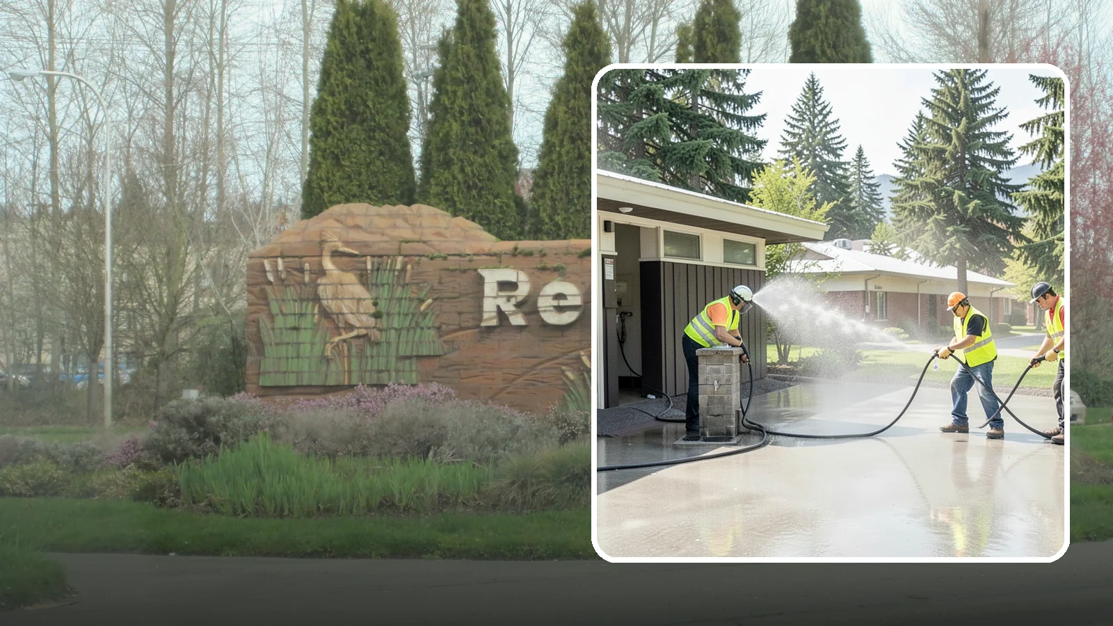 Public Restroom Washing in Renton, King County, WA - Deep-clean and sanitize public park and facility restrooms with pressure washing and disinfection.