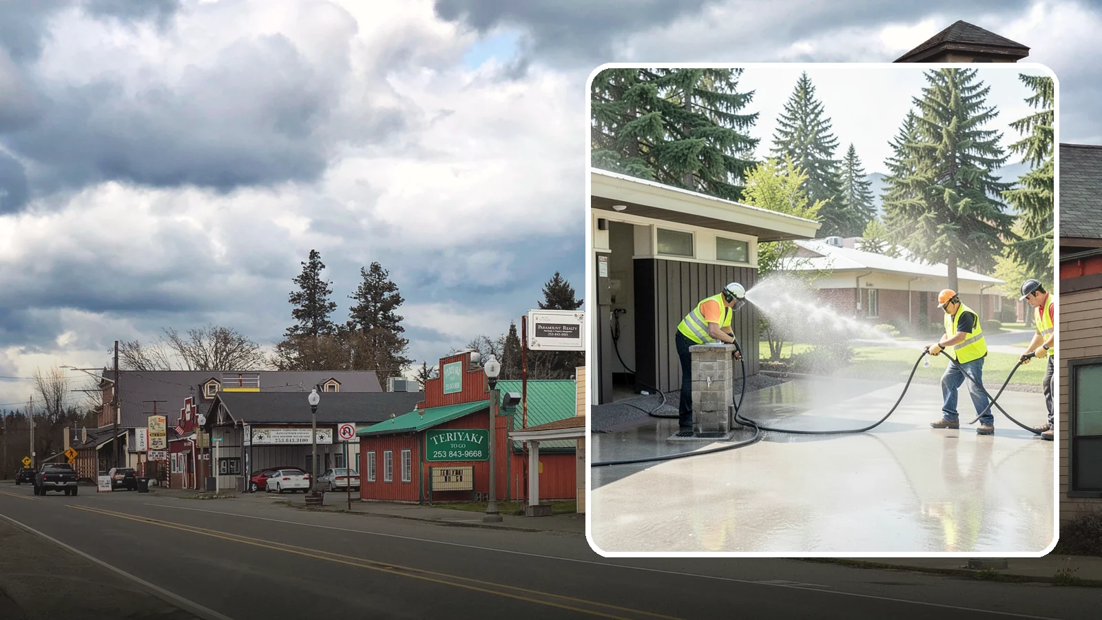 Public Restroom Washing in Roy, Pierce County, WA - Deep-clean and sanitize public park and facility restrooms with pressure washing and disinfection.