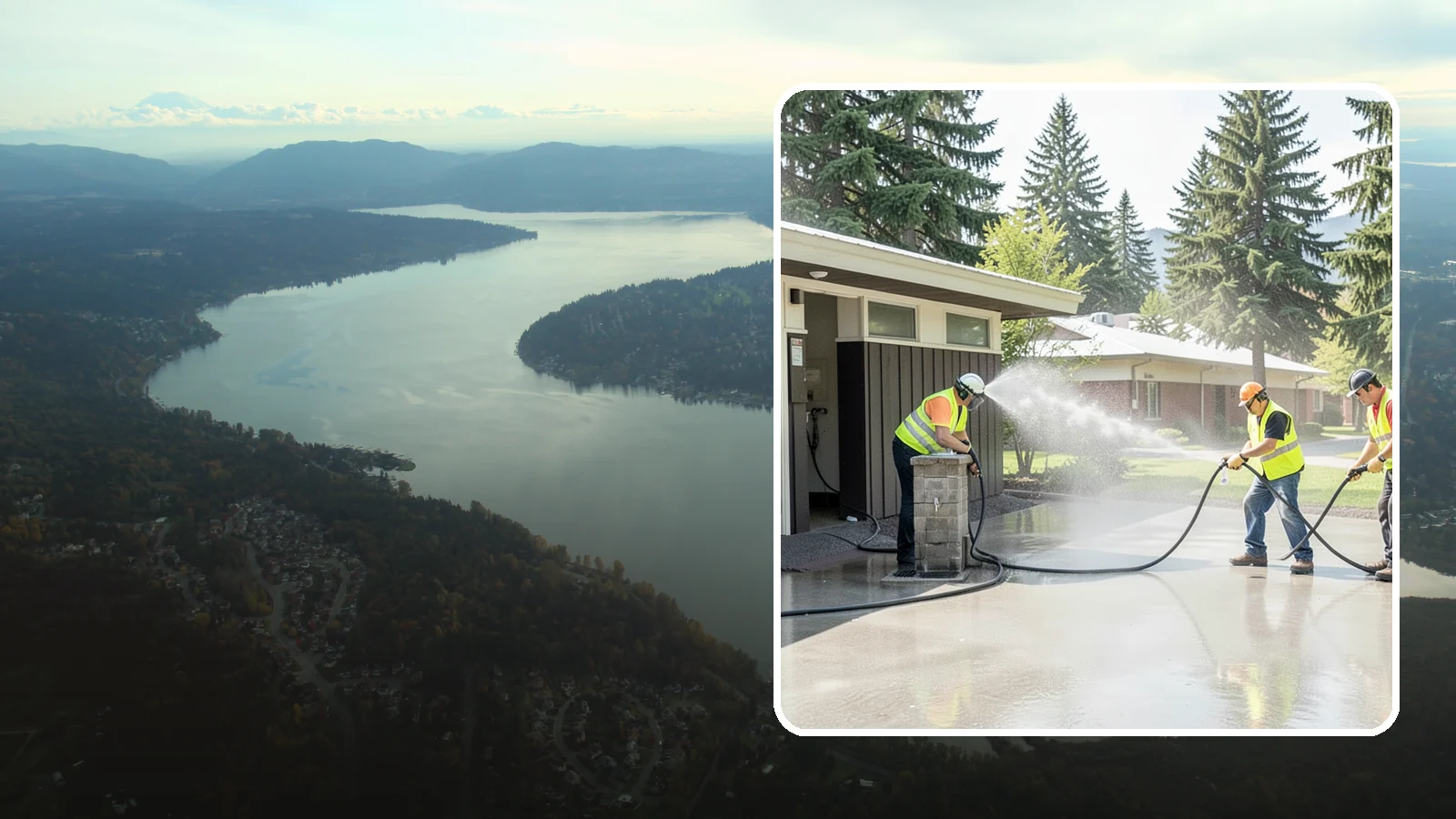Public Restroom Washing in Sammamish, King County, WA - Deep-clean and sanitize public park and facility restrooms with pressure washing and disinfection.