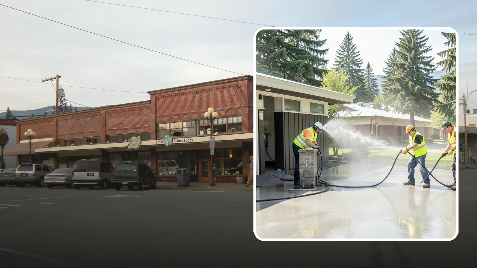 Public Restroom Washing in Sedro-Woolley, Skagit County, WA - Deep-clean and sanitize public park and facility restrooms with pressure washing and disinfection.