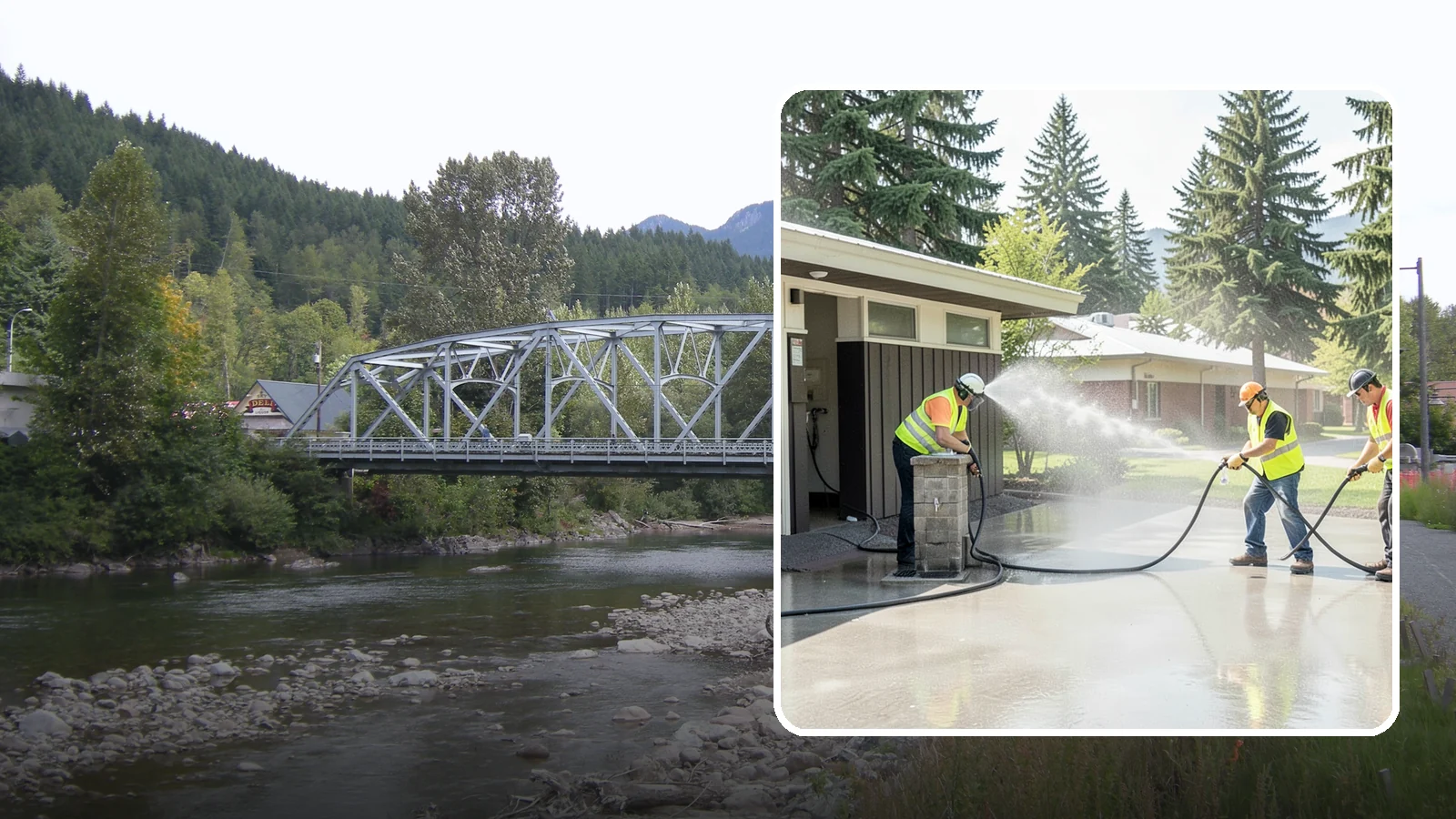 Public Restroom Washing in Skykomish, King County, WA - Deep-clean and sanitize public park and facility restrooms with pressure washing and disinfection.