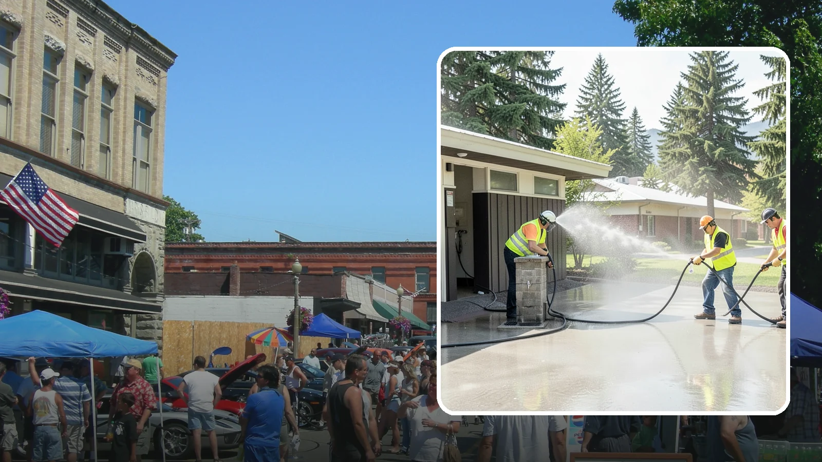 Public Restroom Washing in Snohomish, Snohomish County, WA - Deep-clean and sanitize public park and facility restrooms with pressure washing and disinfection.