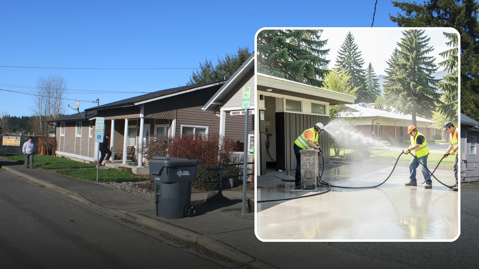 Public Restroom Washing in South Prairie, Pierce County, WA - Deep-clean and sanitize public park and facility restrooms with pressure washing and disinfection.